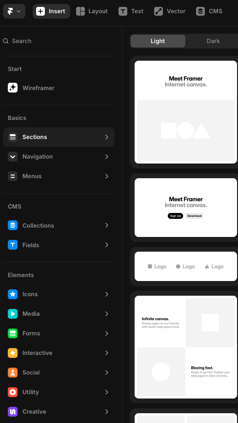 Login to Framer