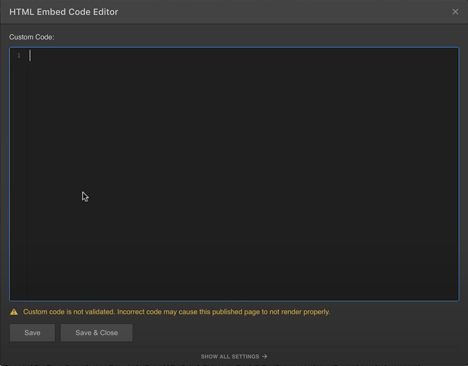 Copy and Paste Integration Code